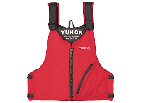 Yukon Charlie's Base Paddle Vest Series Super Large Life Jacket - Deep Red